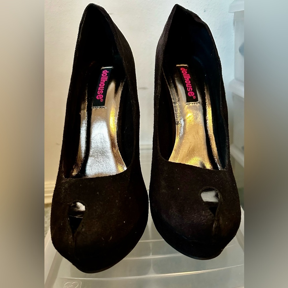 Peep toe Pencil thin Heels by Dollhouse